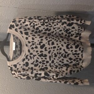 Animal print sweater